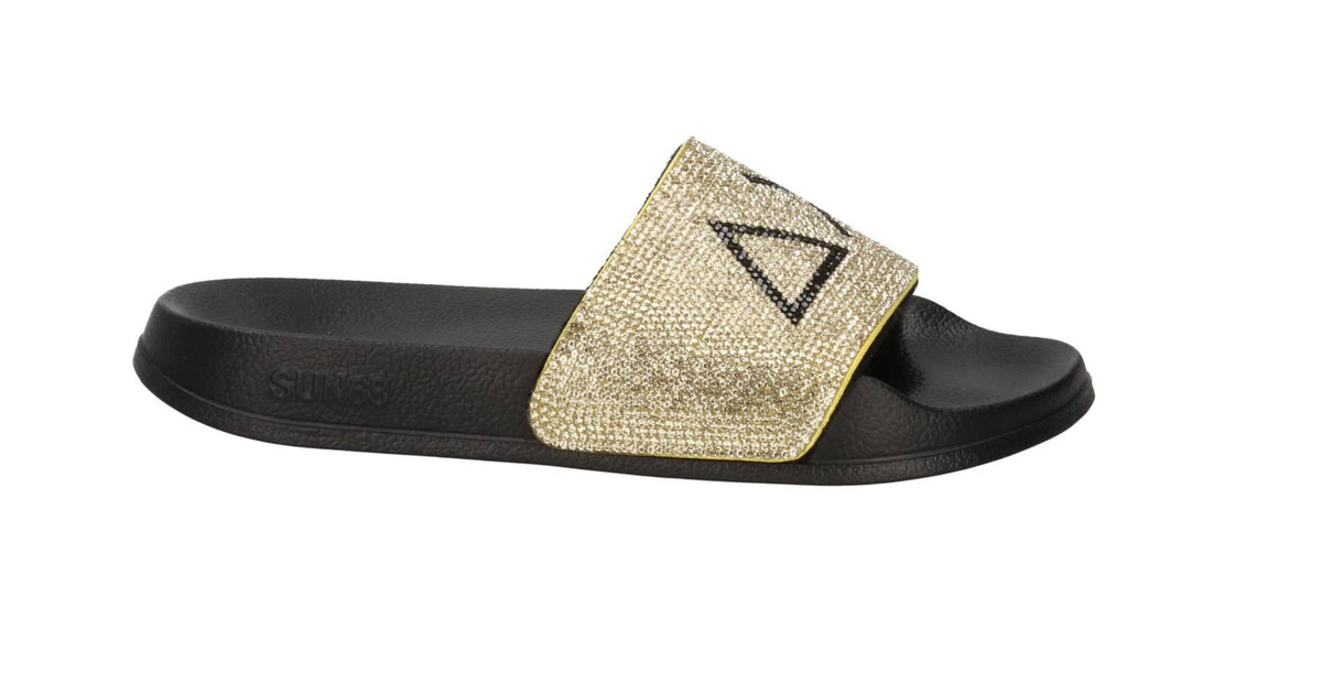 Slippers strass beach donna Sun68 1143 nero/oro DS26SU26 X36211
