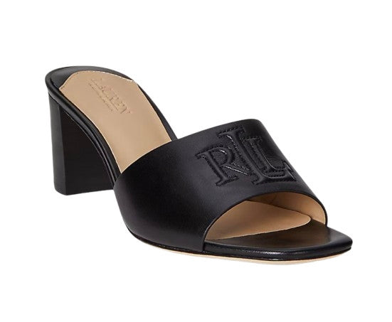 Sandalo Lauren Ralph Lauren Everley TC 60 in vitello nero DS26RL06 802974364001