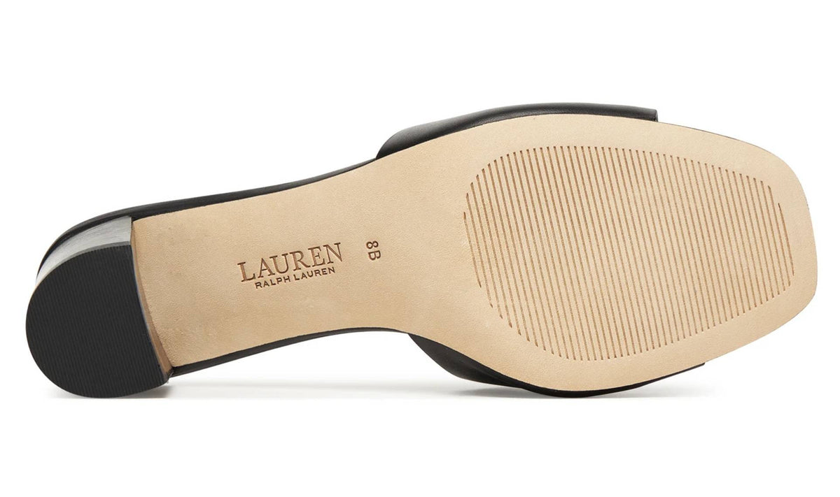 Sandalo Lauren Ralph Lauren Everley TC 60 in vitello nero DS26RL06 802974364001