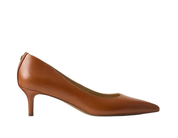 Scarpe donna Lauren Ralph Lauren Decolletè Adrienne suede lauren tan DS26RL02 802P09030002