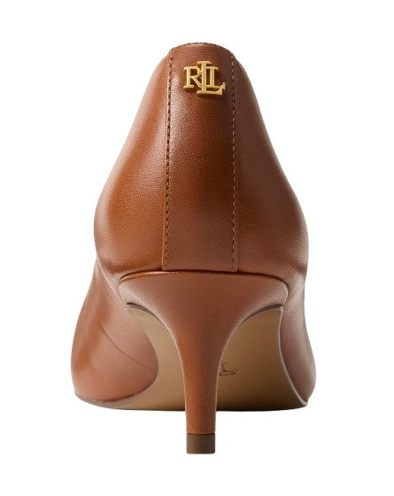 Scarpe donna Lauren Ralph Lauren Decolletè Adrienne suede lauren tan DS26RL02 802P09030002