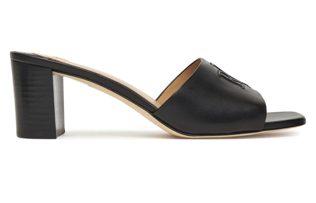 Sandalo Lauren Ralph Lauren Everley TC 60 in vitello nero DS26RL06 802974364001