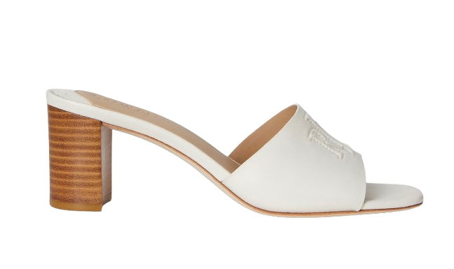 Sandalo Lauren Ralph Lauren Everley TC 60 in vitello bianco DS26RL07 802967764001