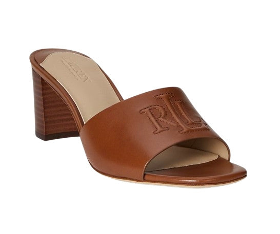 Sandalo Lauren Ralph Lauren Everley TC 60 in vitello marrone DS26RL08 802974364002