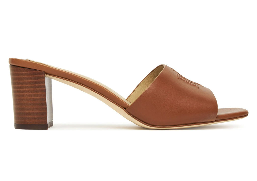 Sandalo Lauren Ralph Lauren Everley TC 60 in vitello marrone DS26RL08 802974364002