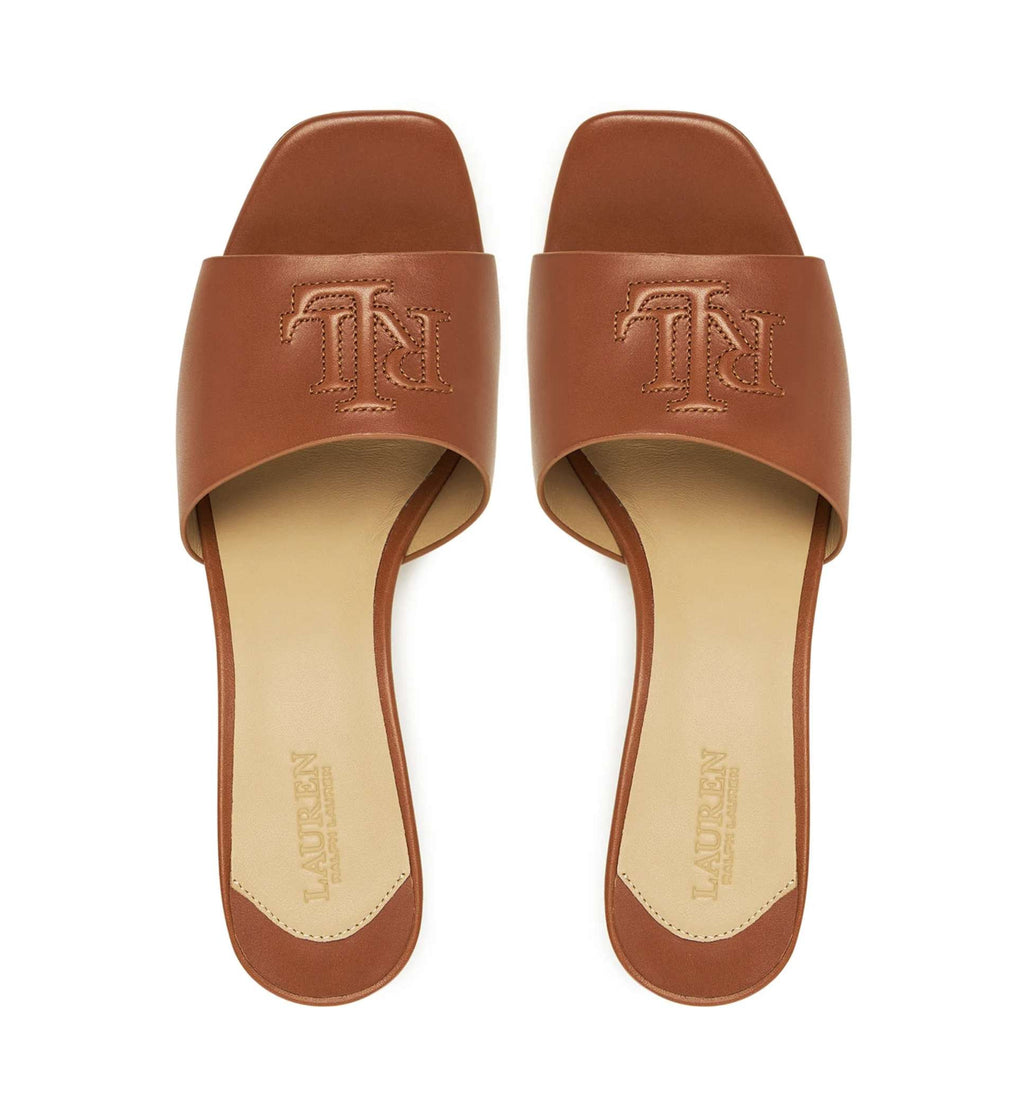 Sandalo Lauren Ralph Lauren Everley TC 60 in vitello marrone DS26RL08 802974364002