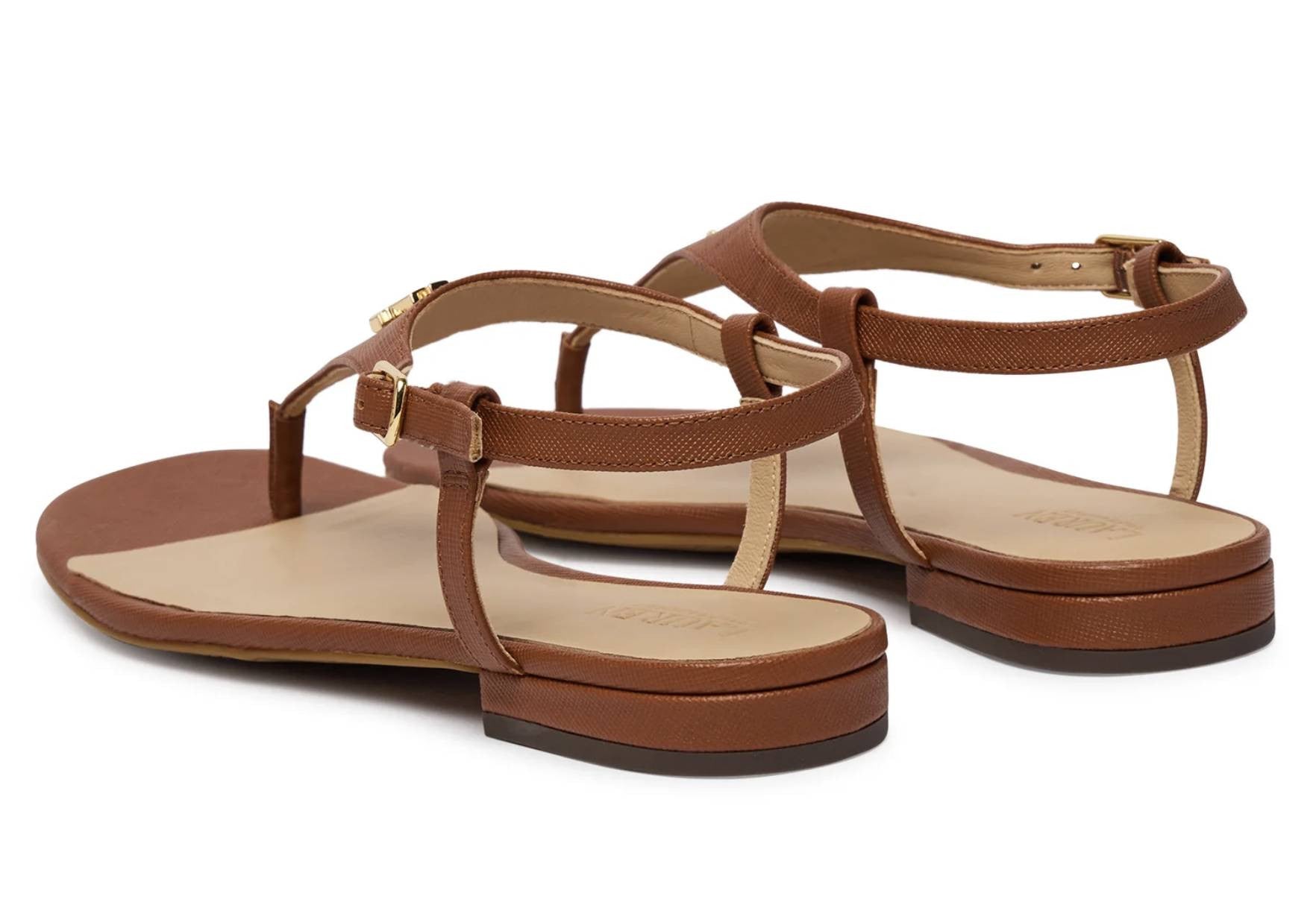 Sandalo donna Lauren Ralph Lauren Everley 2 TC 15 in pelle marrone DS26RL11 802982881001
