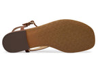 Sandalo donna Lauren Ralph Lauren Everley 2 TC 15 in pelle marrone DS26RL11 802982881001