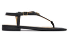 Sandalo donna Lauren Ralph Lauren Everley 2 TC 15 in pelle nero DS26RL12 802982881002