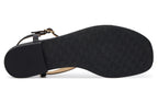 Sandalo donna Lauren Ralph Lauren Everley 2 TC 15 in pelle nero DS26RL12 802982881002