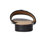 Sandalo Lauren Ralph Lauren ciabatta Everley in tela e pelle nero DS26RL13 802P04395004