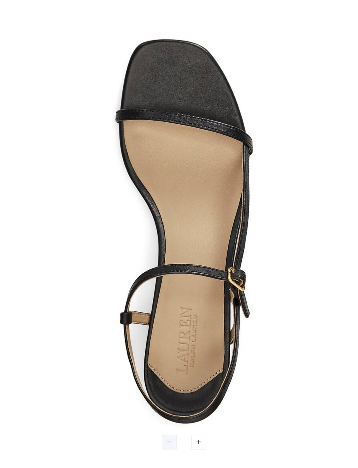 Sandalo Lauren Ralph Lauren Lainee TC 45 in pelle nero DS26RL10 802P00097001