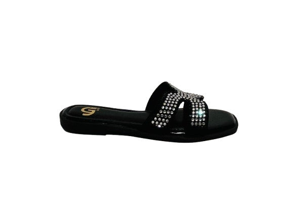 Scarpe donna Gold&gold ciabatta in tessuto colore nero DS26GG37 FL278