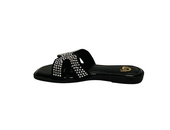Scarpe donna Gold&gold ciabatta in tessuto colore nero DS26GG37 FL278