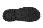 Slipper donna Buffalo Pluto Slide Buckle ecopelle vegan nero DS26BF01 BN1602333