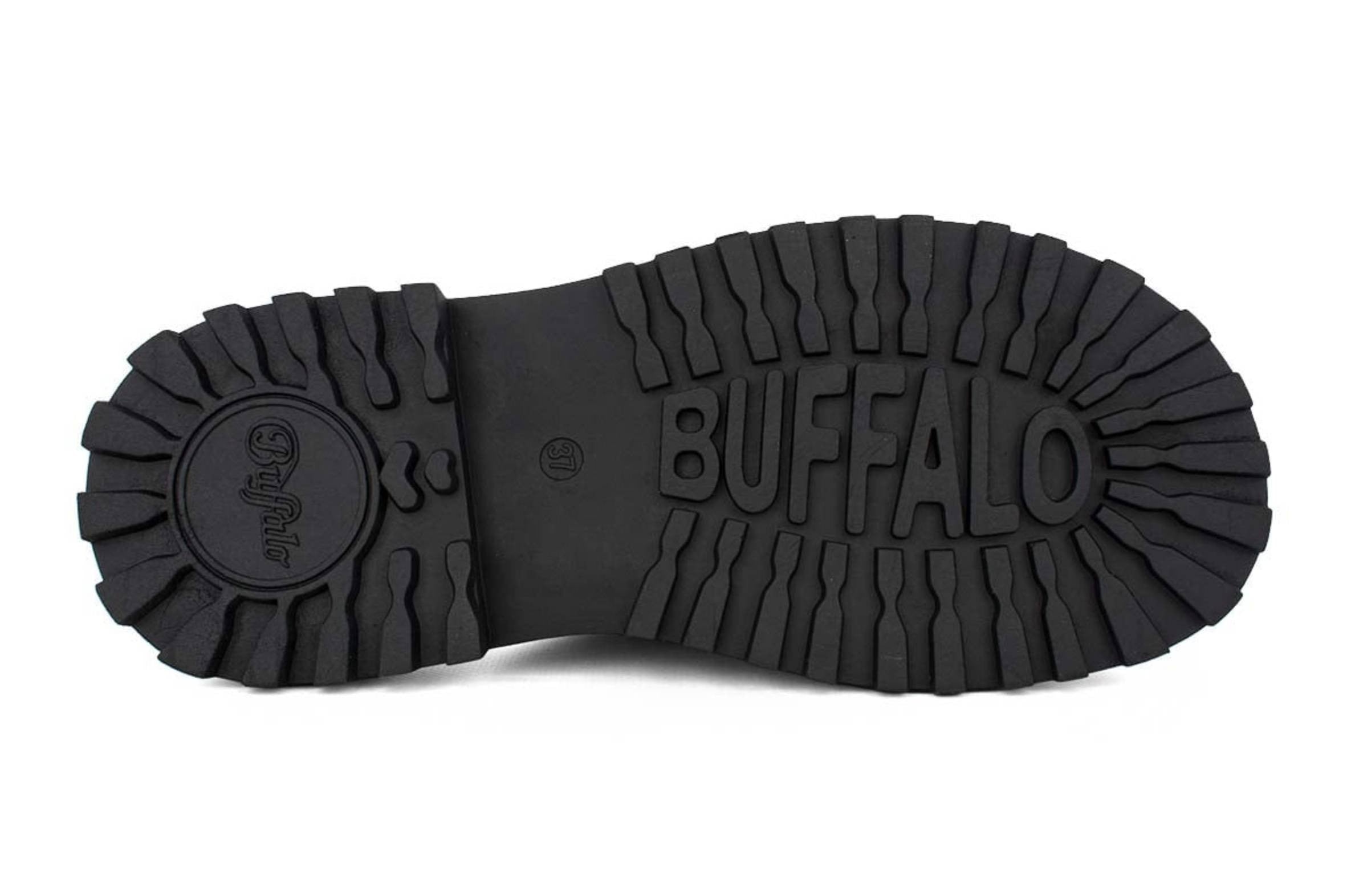 Slipper donna Buffalo Pluto Slide Buckle ecopelle vegan nero DS26BF01 BN1602333