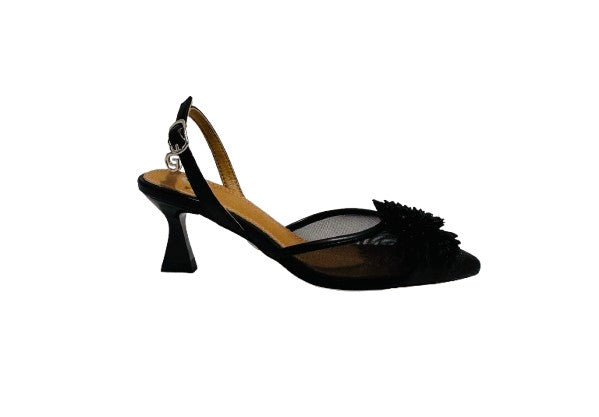 Scarpe donna Gold&gold décolleté tallone aperto tc 60 nero DS26GG43 GP1000