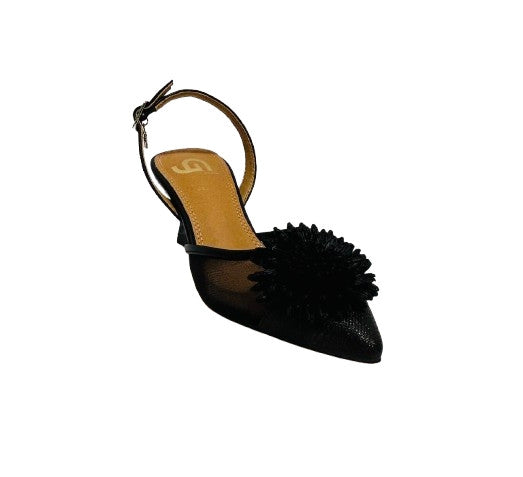 Scarpe donna Gold&gold décolleté tallone aperto tc 60 nero DS26GG43 GP1000