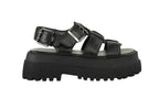 Sandalo donna Buffalo Pluto Fisher black DS26BF04 BN1602334