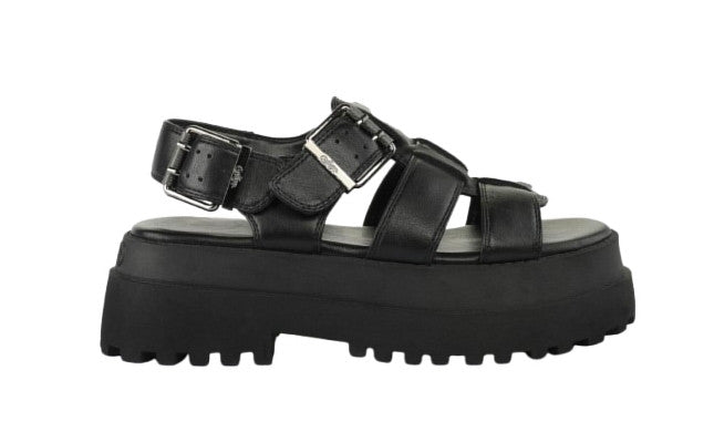 Sandalo donna Buffalo Pluto Fisher black DS26BF04 BN1602334