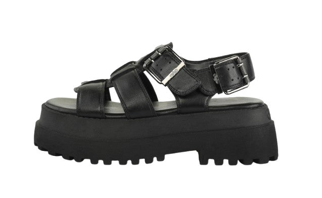Sandalo donna Buffalo Pluto Fisher black DS26BF04 BN1602334
