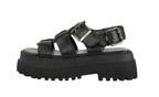 Sandalo donna Buffalo Pluto Fisher black DS26BF04 BN1602334