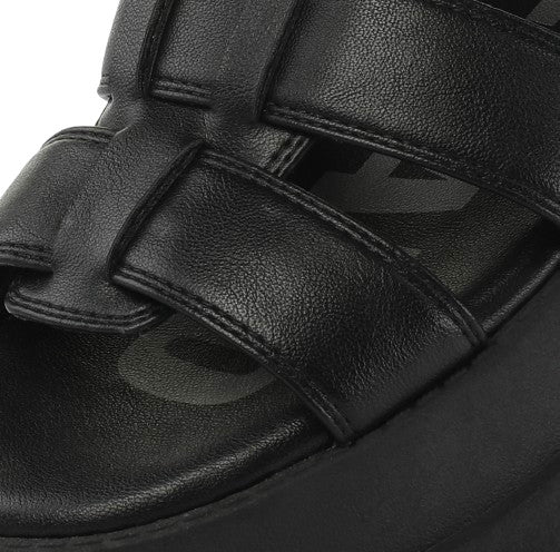 Sandalo donna Buffalo Pluto Fisher black DS26BF04 BN1602334