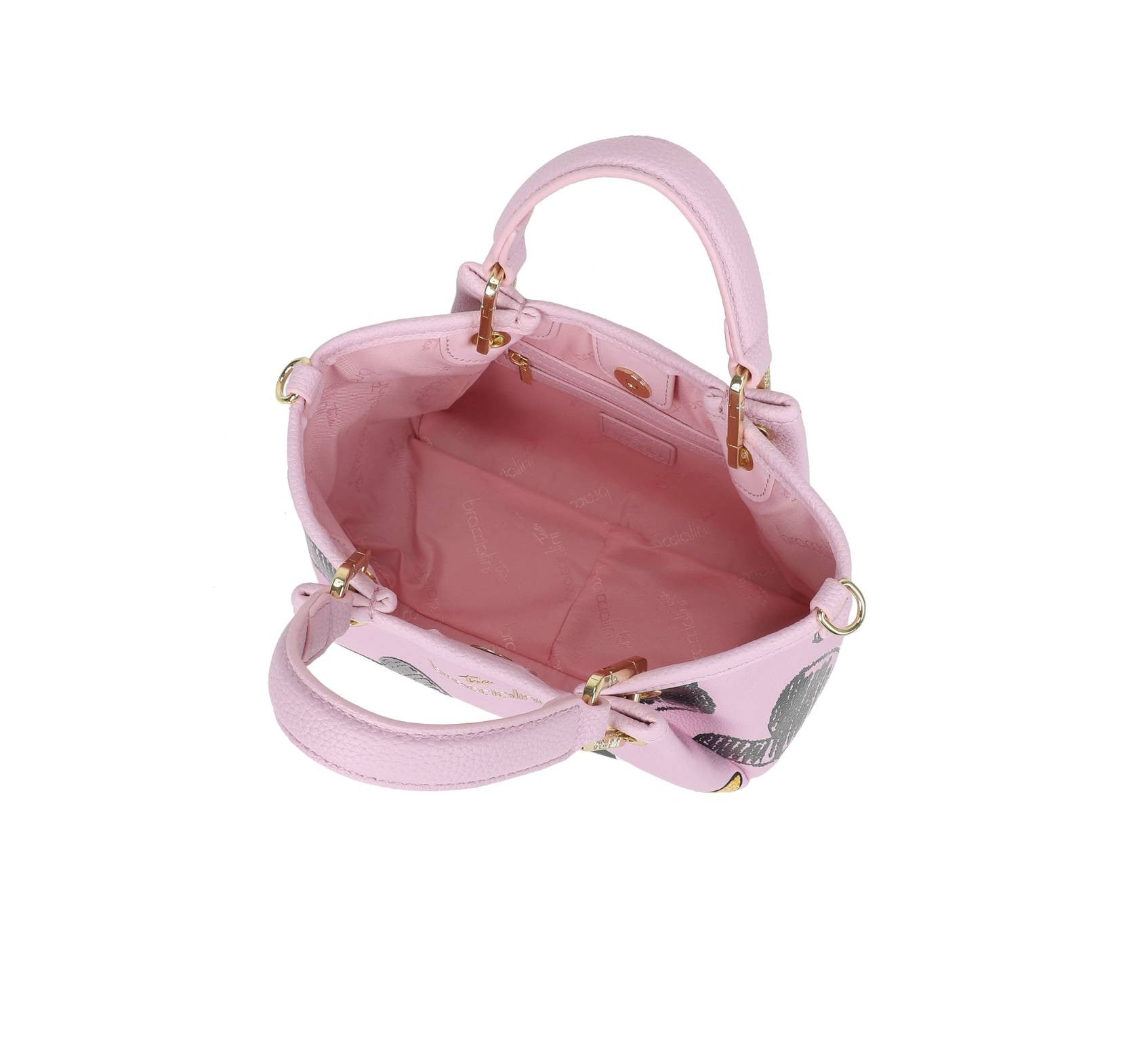Borsa a mano/tracolla Braccialini Amy Looney tunes rosa BS26BR12 LT266