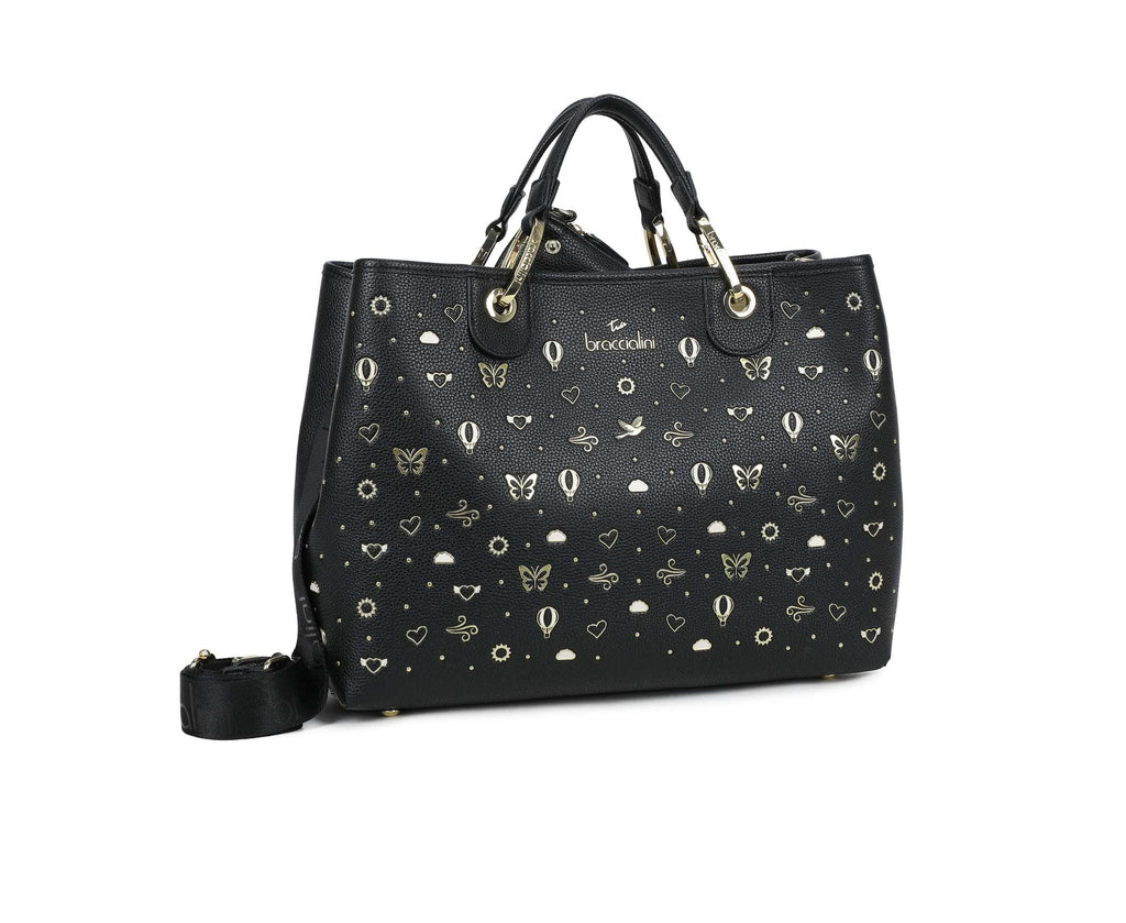 Borsa a mano/ tracolla Braccialini Beth strass nero BS26BR16 B18880