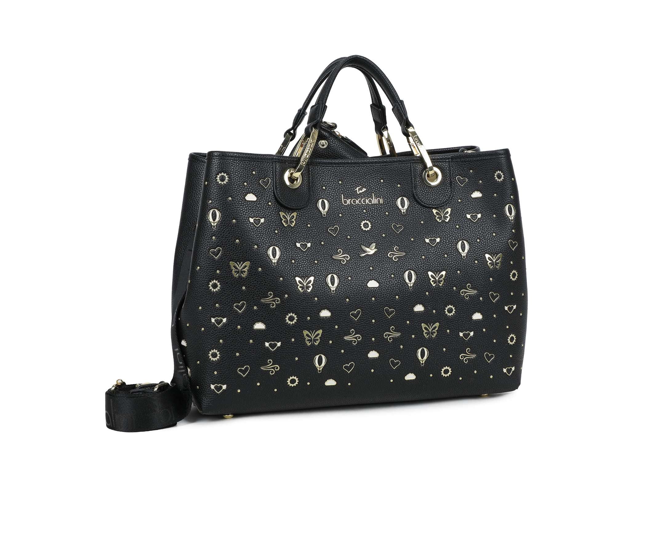 Borsa a mano/ tracolla Braccialini Beth strass nero BS26BR16 B18880