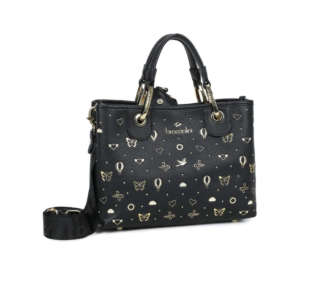 Borsa a mano/ tracolla Braccialini Beth strass nero BS26BR18 B18881