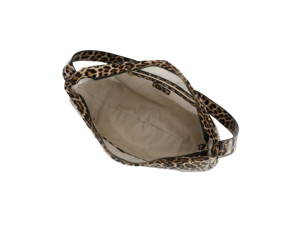 Borsa donna hobo Braccialini in pelle Ariel leopard BS26BR17 B19032