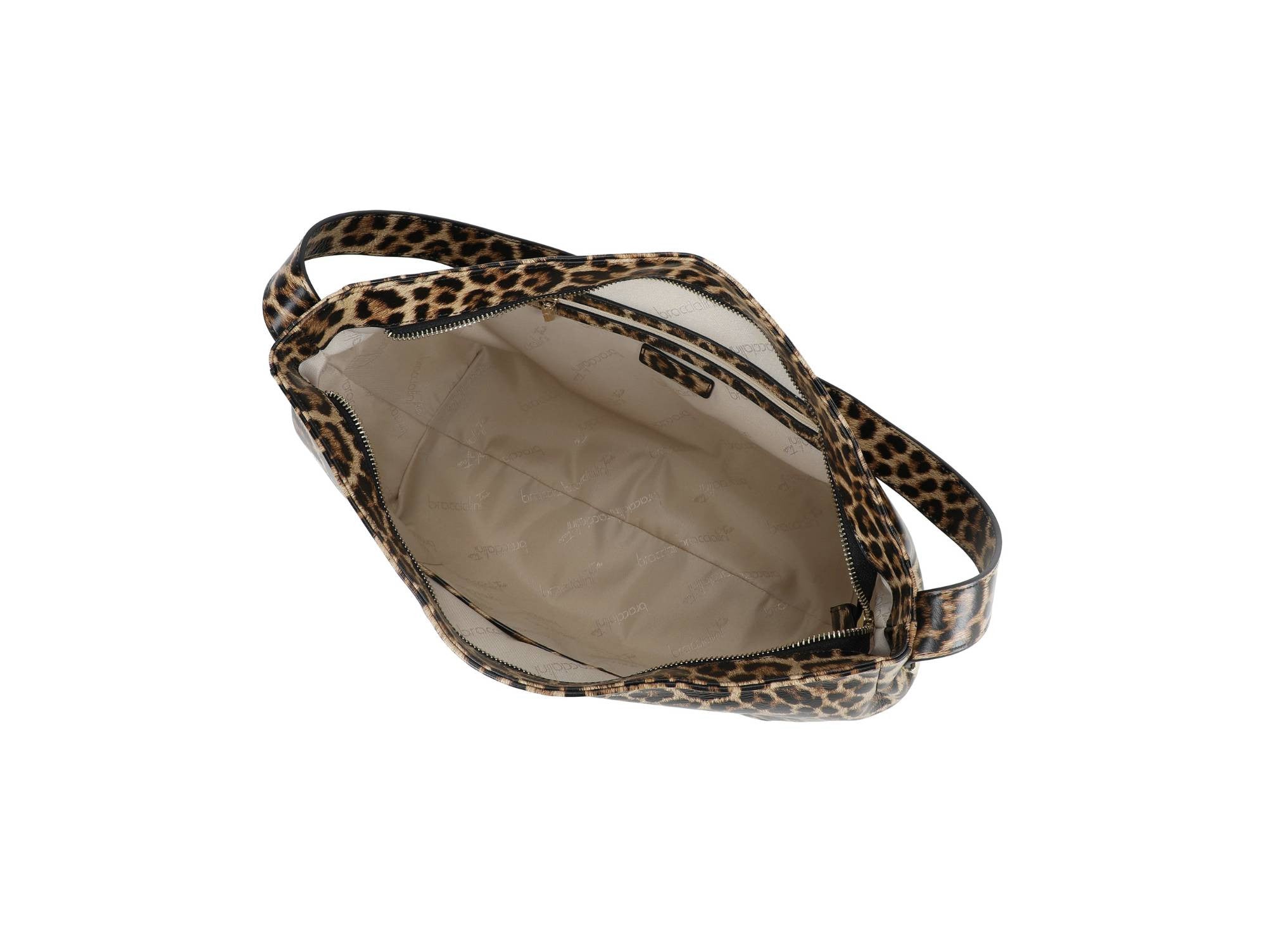 Borsa donna hobo Braccialini in pelle Ariel leopard BS26BR17 B19032