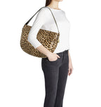 Borsa donna hobo Braccialini in pelle Ariel leopard BS26BR17 B19032