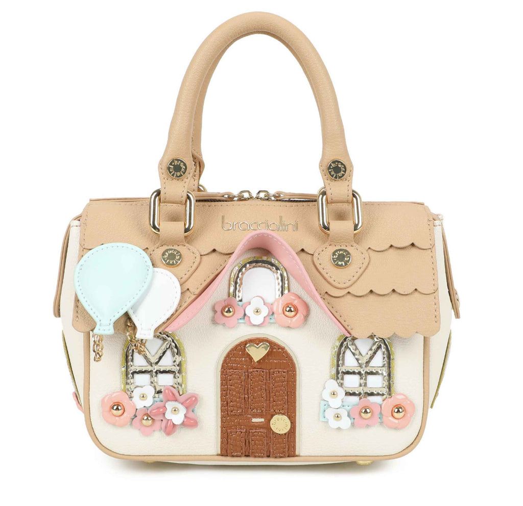 Borsa donna Braccialini a mano/ tracolla Temini pelle multicolore BS26BR13 B19041