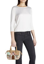 Borsa donna Braccialini a mano/ tracolla Temini pelle multicolore BS26BR13 B19041