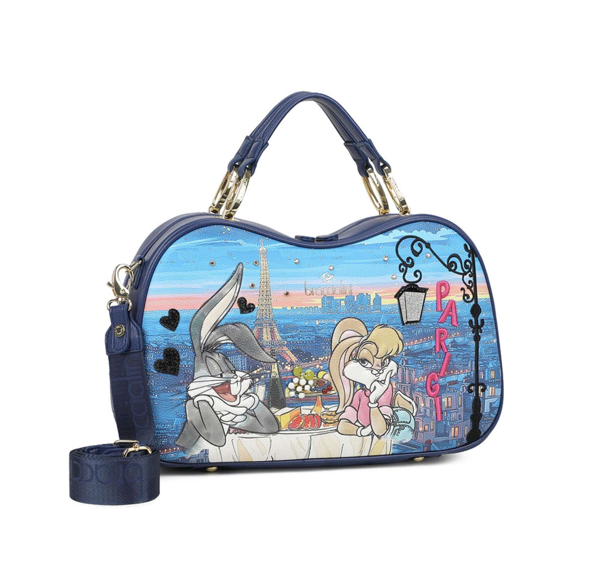 Borsa a mano/tracolla Braccialini Cartoline Looney tunes BS26BR25 LT254