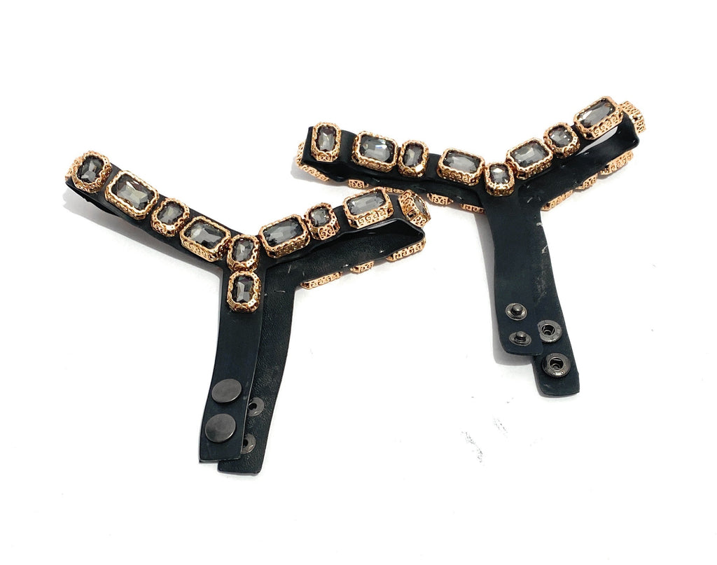 Braccialetti per stivali texani L.A. Water con strass trasparenti D21LA07