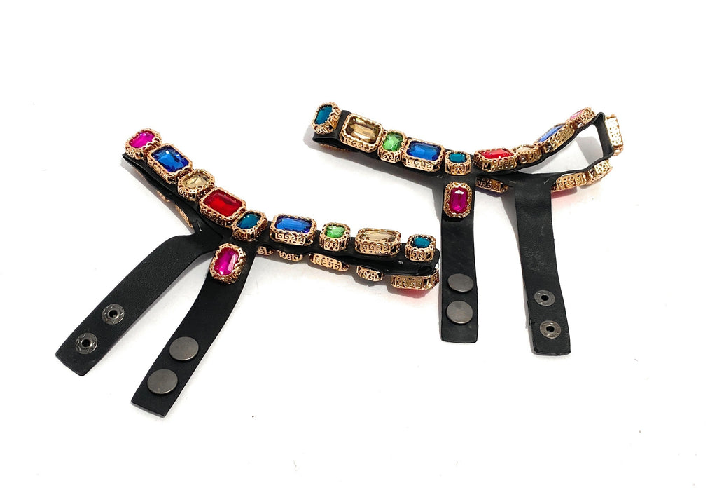 Braccialetti per stivali texani L.A. Water con strass multicolor D21LA06