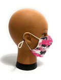 Mascherina facciale lavabile  Elite camu pink protettiva individuale antigoccia ELI49