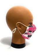 Mascherina facciale lavabile  Elite camu pink protettiva individuale antigoccia ELI49