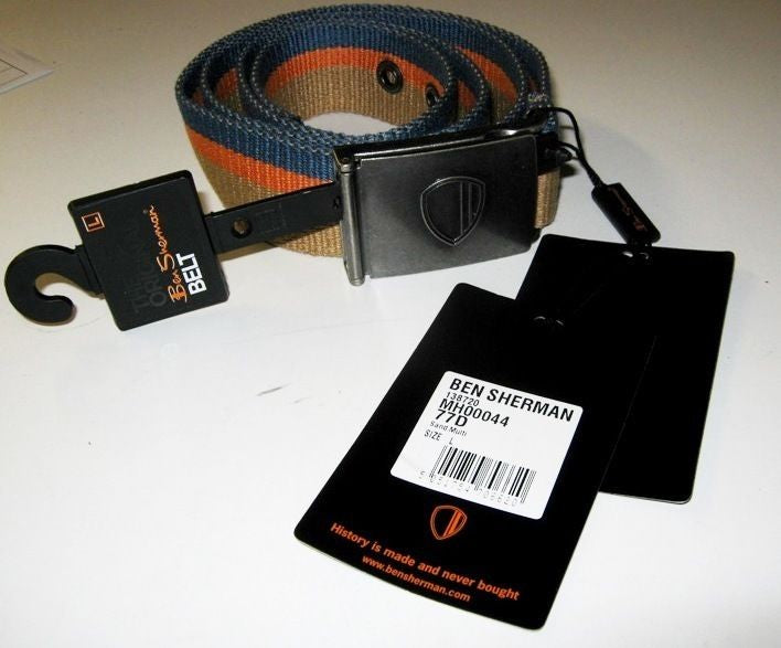 Cintura Ben Sherman in corda multicolore