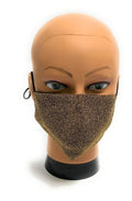 Mascherina facciale lavabile  Elite Lurex Gold  protettiva individuale antigoccia ELI55