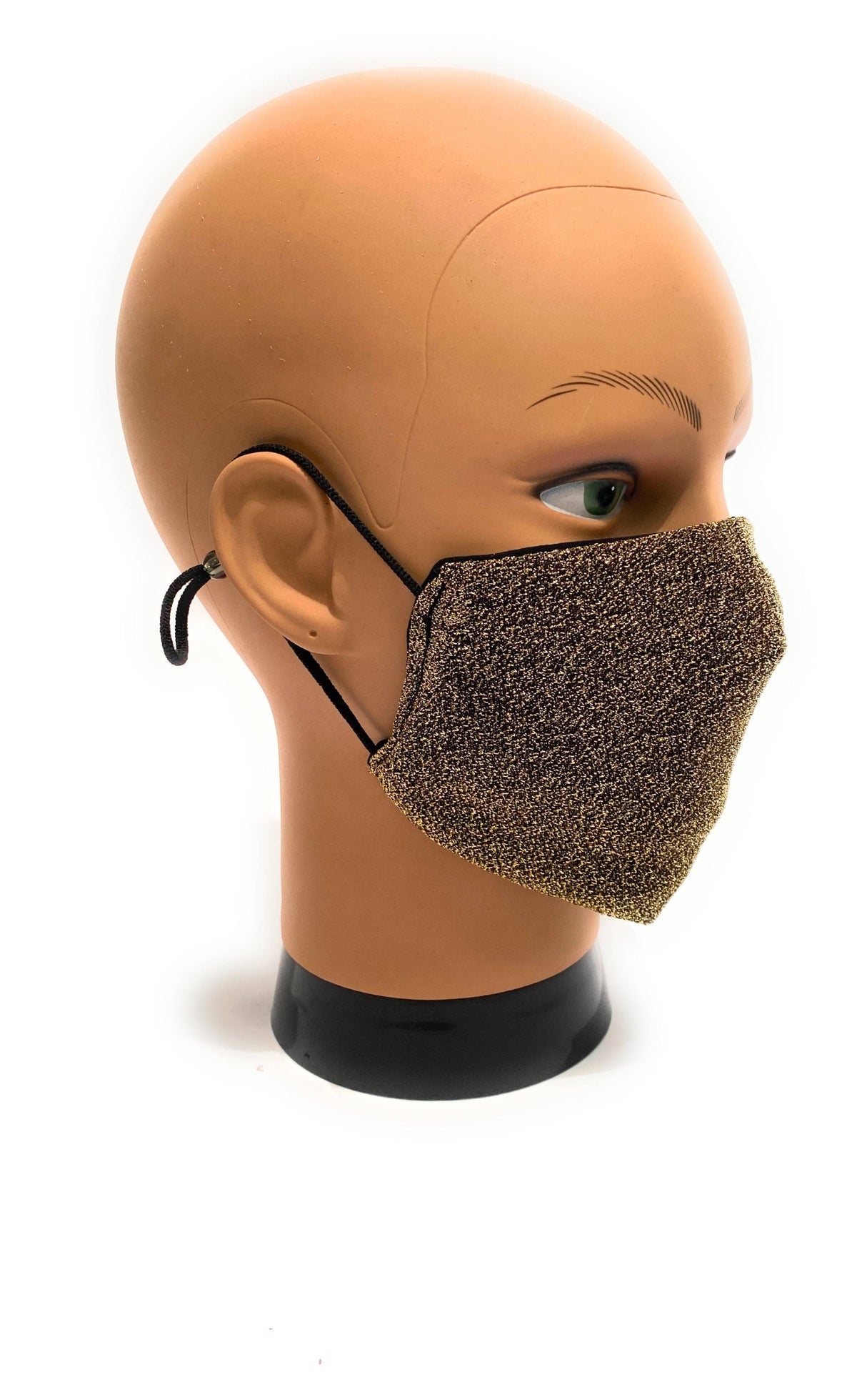Mascherina facciale lavabile  Elite Lurex Gold  protettiva individuale antigoccia ELI55