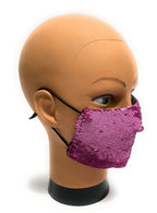 Mascherina facciale lavabile  Elite Lurex pink  protettiva individuale antigoccia ELI52