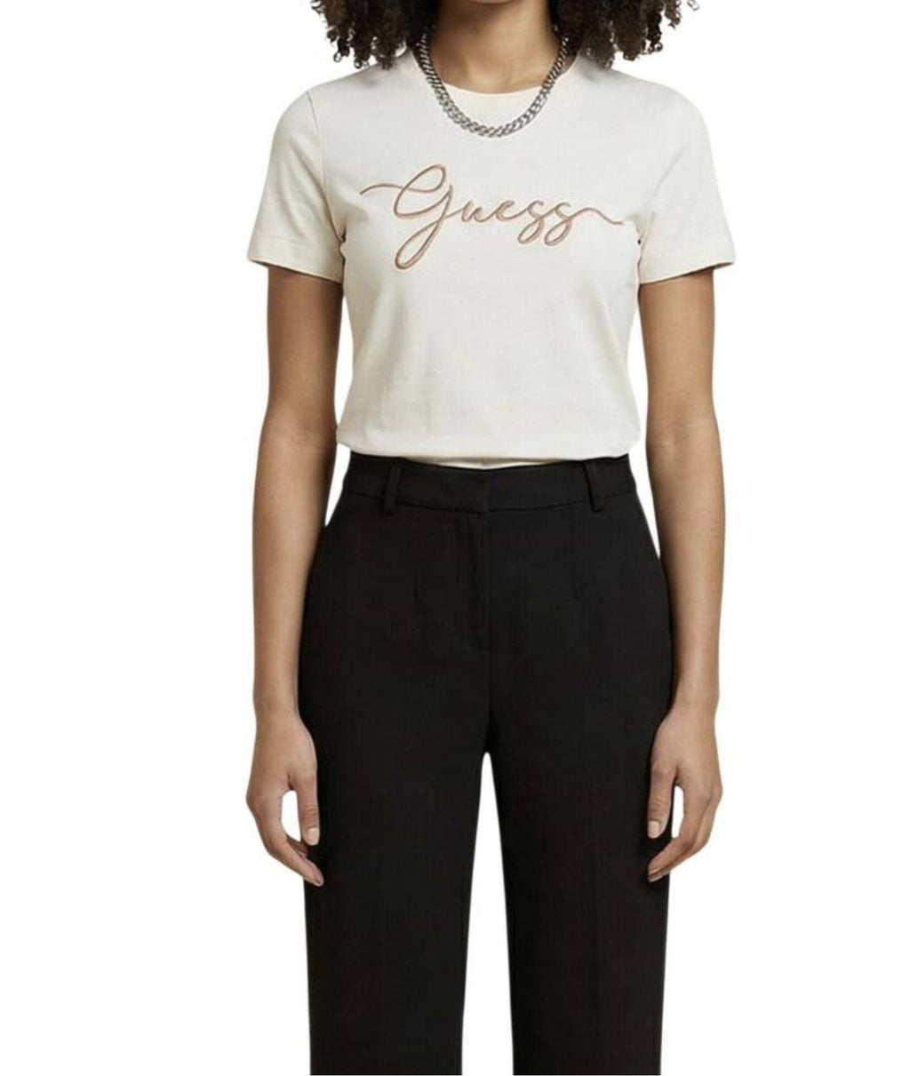 T-shirt donna Guess Circe dove white ES26GU51 V6GI01K2962 G1O6