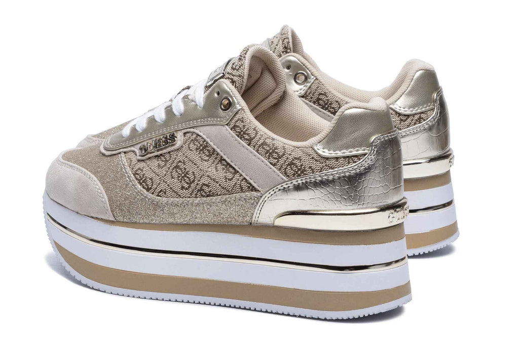 Scarpe donna sneaker Guess Hansin2 active lady beige/ brown DS26GU43 FL5HNSFAL12