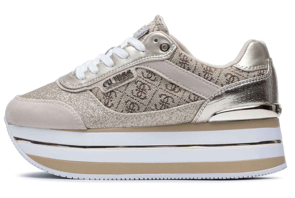 Scarpe donna sneaker Guess Hansin2 active lady beige/ brown DS26GU43 FL5HNSFAL12