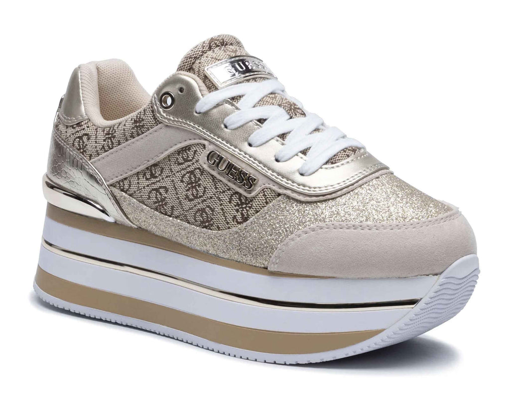Scarpe donna sneaker Guess Hansin2 active lady beige/ brown DS26GU43 FL5HNSFAL12