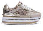 Scarpe donna sneaker Guess Hansin2 active lady beige/ brown DS26GU43 FL5HNSFAL12